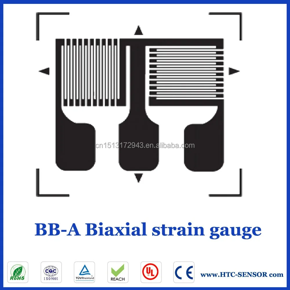 3BB biaxial metal foil shear strain gauges for high precious transducer sensor