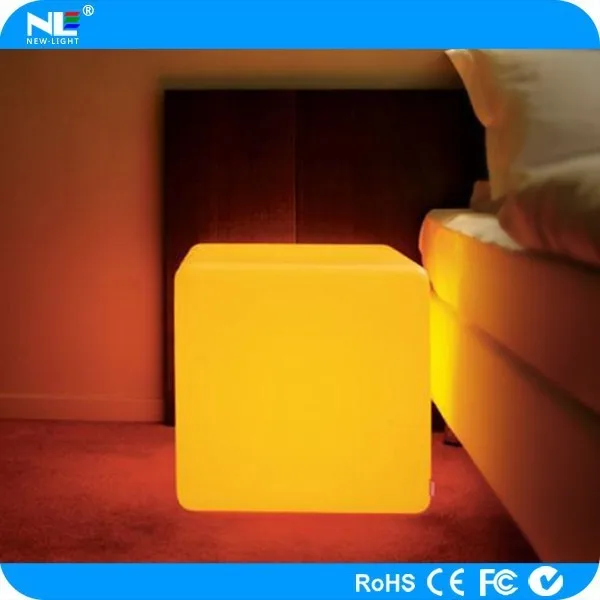 LED Cube outdoor/ LED luminous cube / LED indoor plastic furniture for bar nightclub decoration