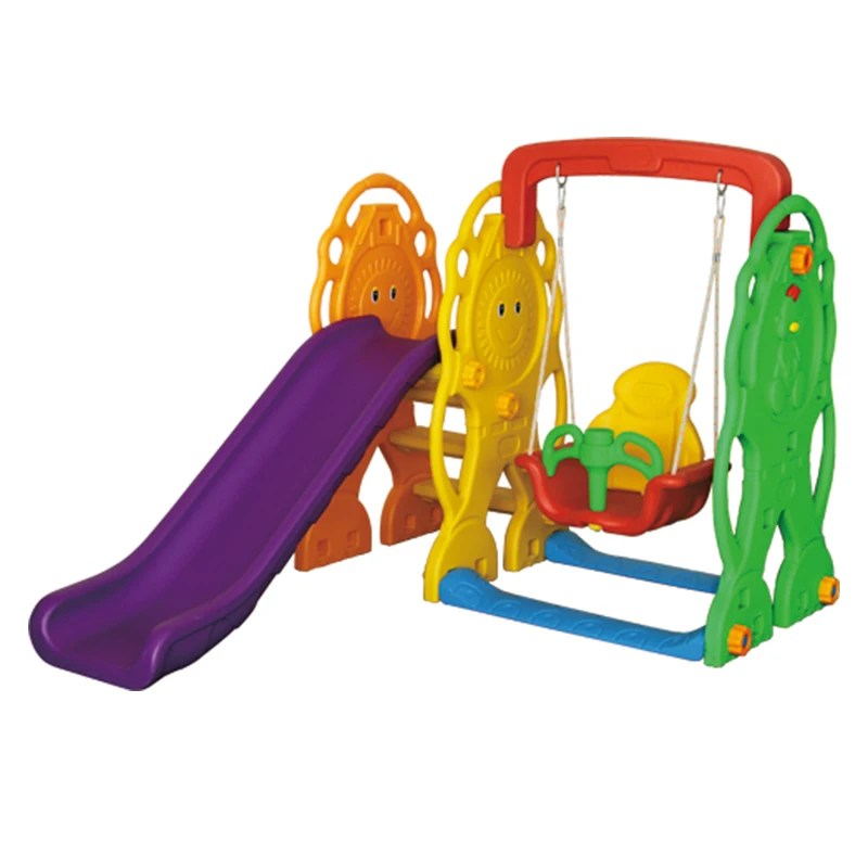 
Modern Various Color Indoor Plastic Slide Swing Set 
