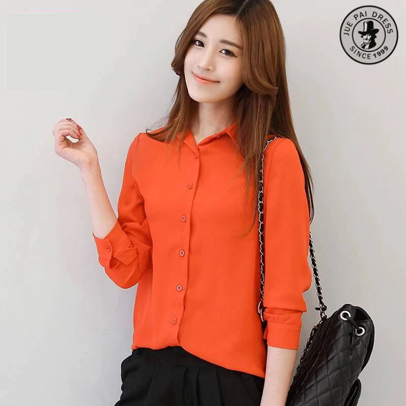 Hot sale women shirt latest style office uniform for ladies long sleeve ladies shirt