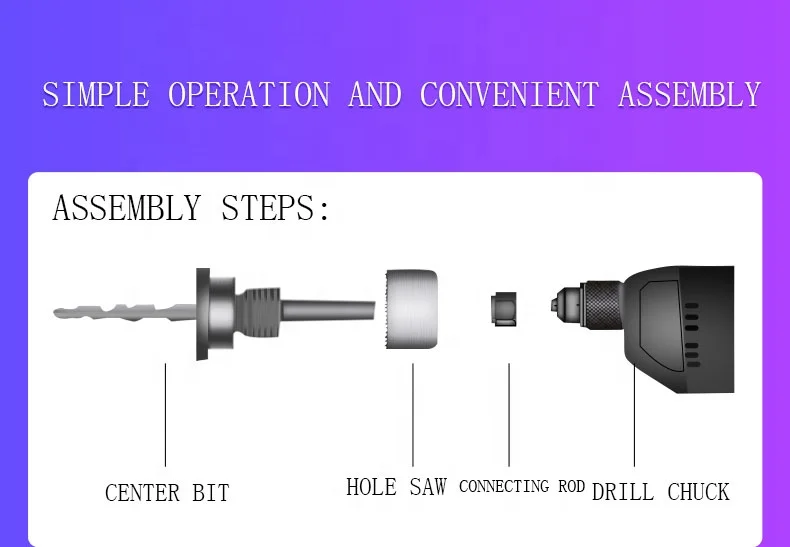 High Quality China Products Wood Cutting HSS M42 Bi-Metal Metal Hole Saw Set