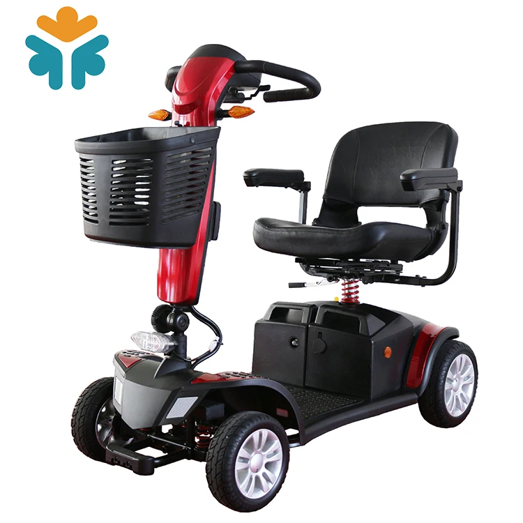 Compact Power Adult folding Electric Tricycle Mobility Four Wheel Scooter