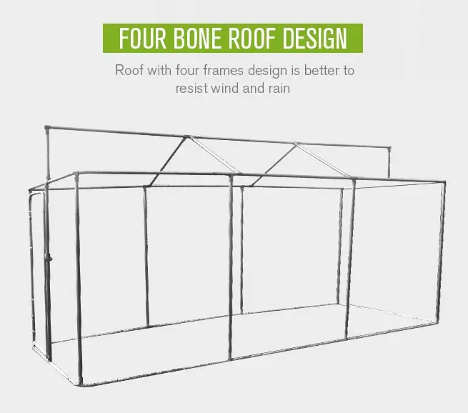 
Professional manufacture directly sell Galvanised chain-link steel dog or chicken run / pen / kennel 