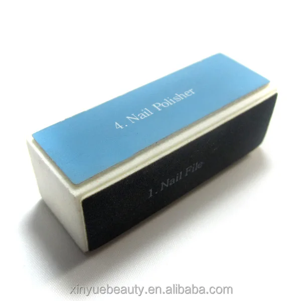 2019 Hot sale Blue White And Grey 3 Way Nail Buffer