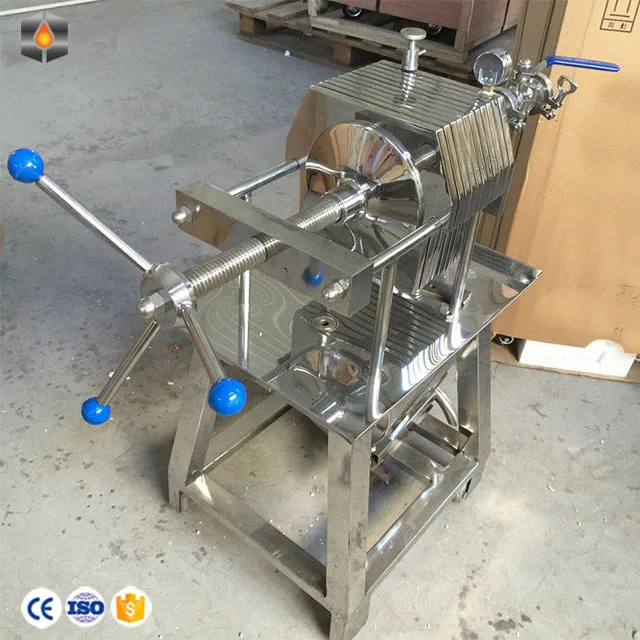 plate frame oil filter press machine for plant seeds crude oil