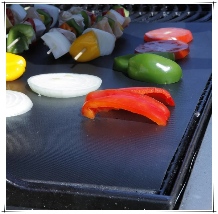 Dongjian Grill Mat Non-Stick Cooking Sheets Reusable and Easy Cleaning BBQ mat Outdoor Barbecue Accessories