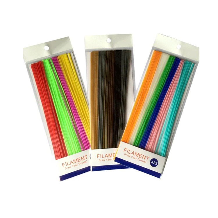 Пластиковые стержни для филамента 3d ручки 25 см/упаковка полосок