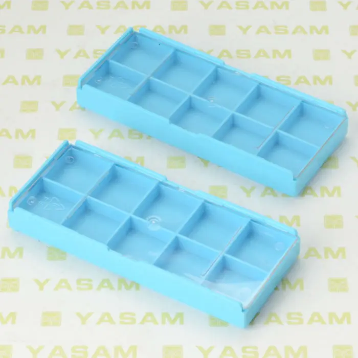 YASAM 91X38X13mm  10 compartments carbide insert plastic storage box