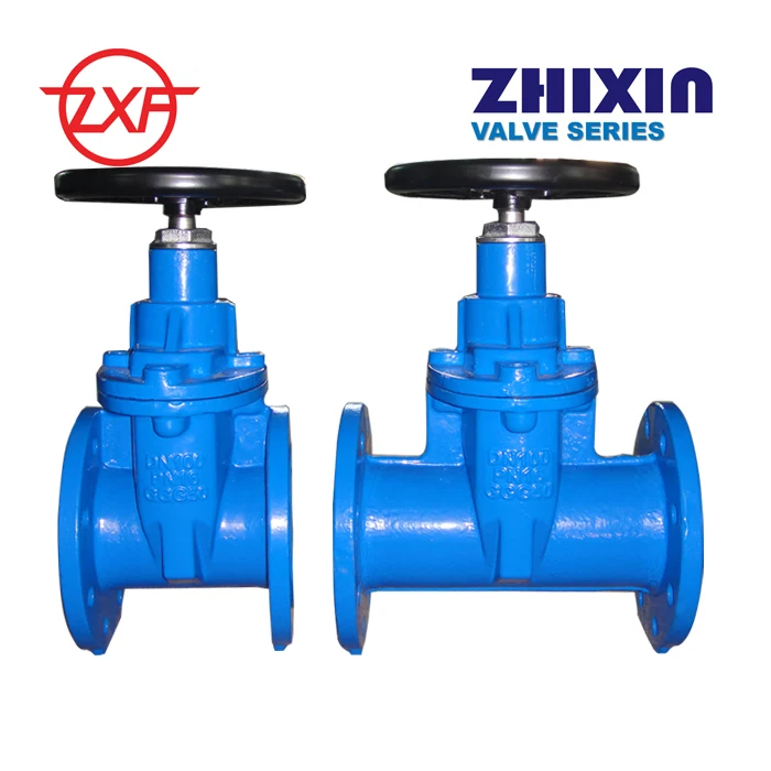 Ductile Iron 4 in Gate Valve with hanwheel for water resilient seated standard DIN F4 F5 BS5163 pressure PN10/16/25