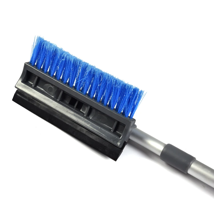 Customized Online Sale Car Snow Removal Accessories Aluminium 3-in-1 Telescopic  Handle Snow Brush with Ice Scraper