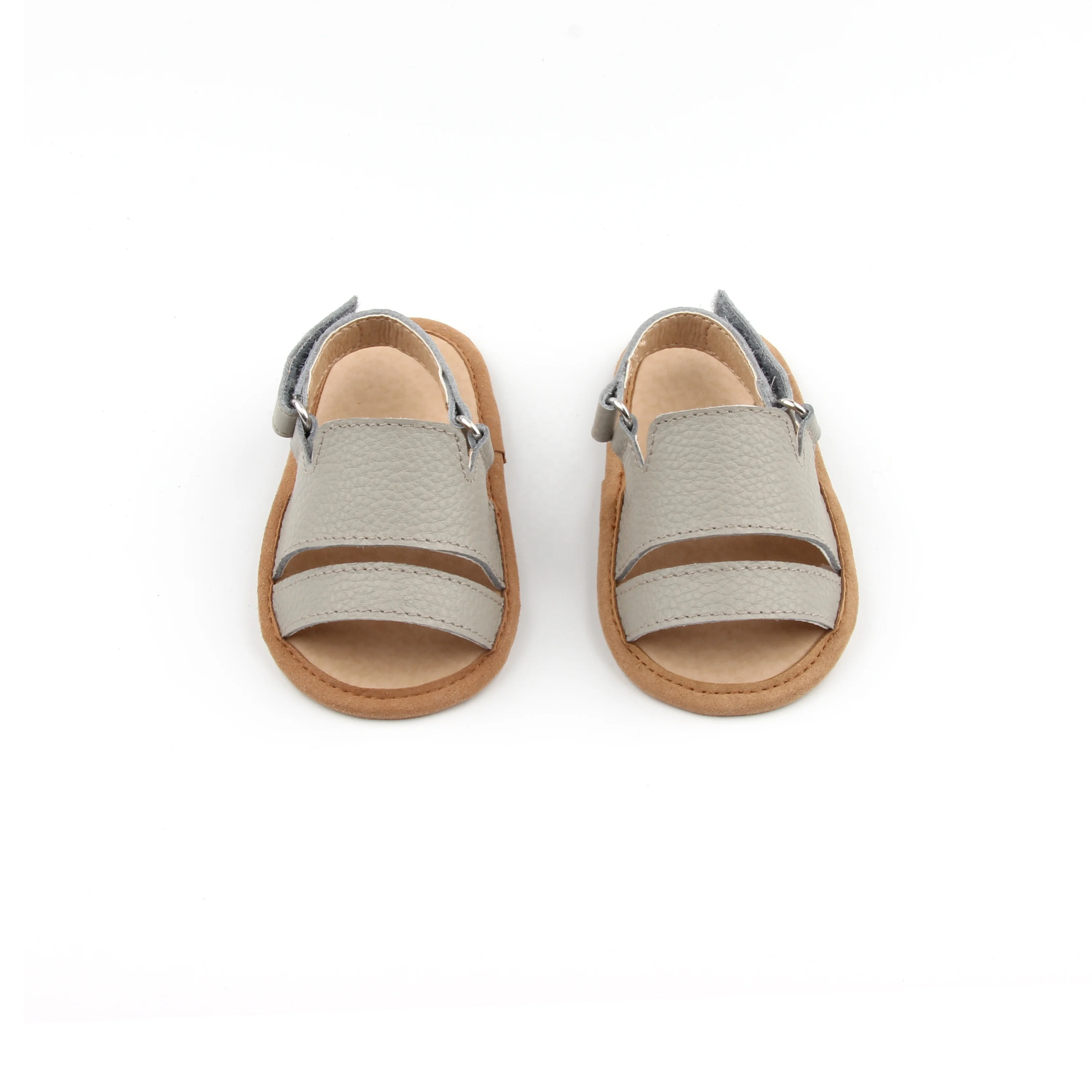 BEIBEINOYA последние детские кроссовки обувь из натуральной кожи серые детские сандалии