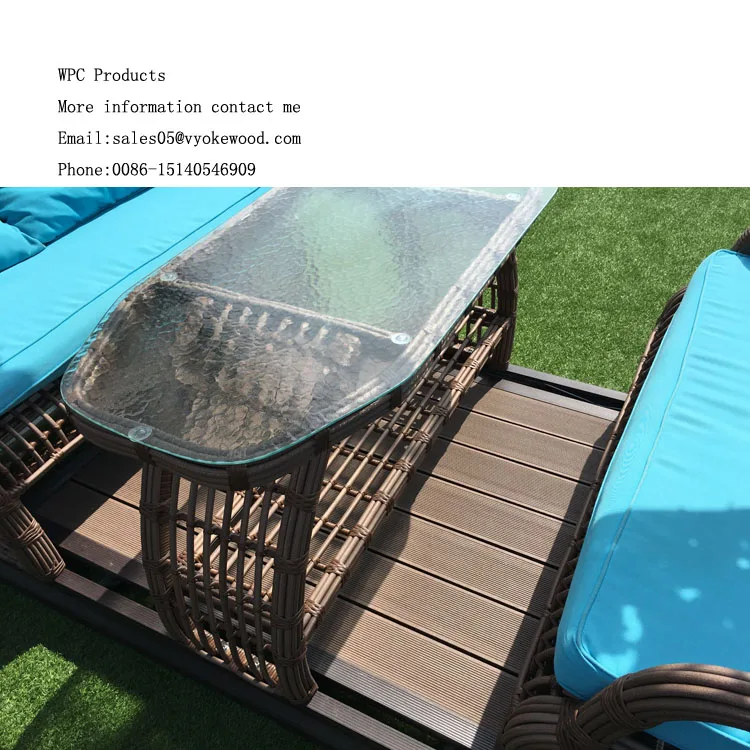 Recycled Engineered Plastic Wood Composite Landscape Timbers Picnic Table and Benches