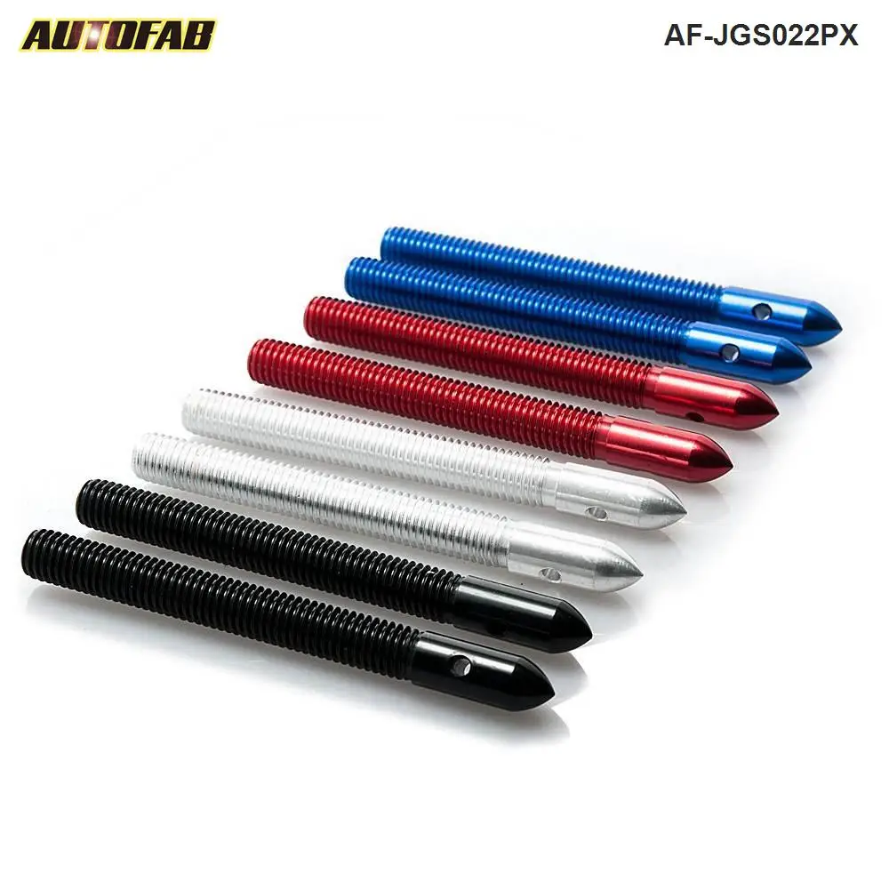 AUTOFAB - Universal Racing Epman Sport Car Hair Pin Style Hood Pin Set W/ Lanyards AF-JGS022PX