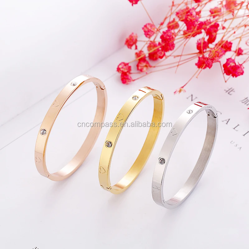 wholesale Top Quality crystal crane brand letter Fashion Jewelry Cuff Carter Bracelets gemstone emerald cuff bracelet bangle