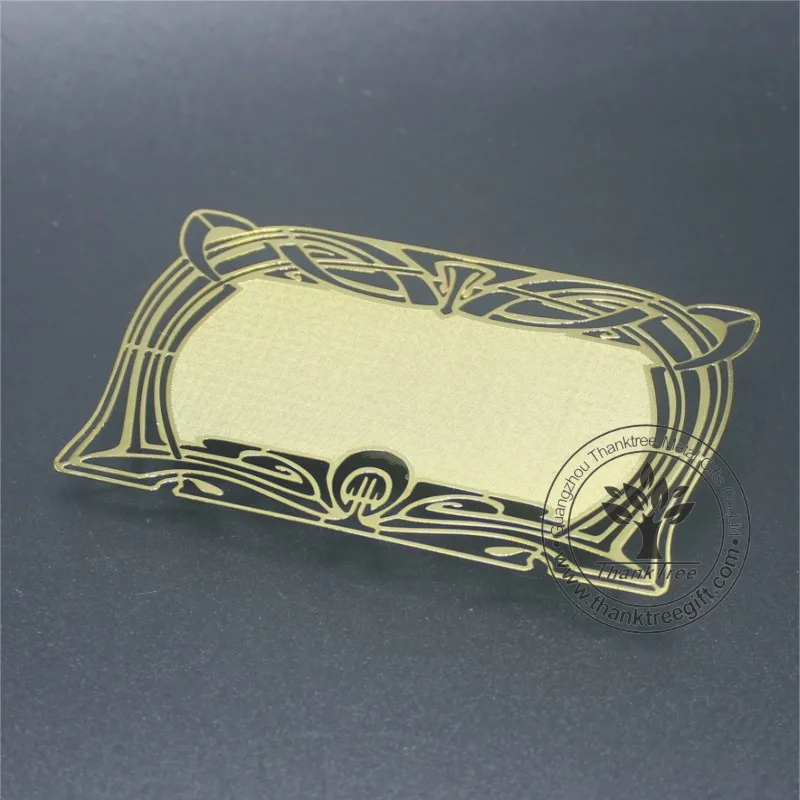 
manufacture wholesale brushed surface stainless steel and brass metal blank card business card 