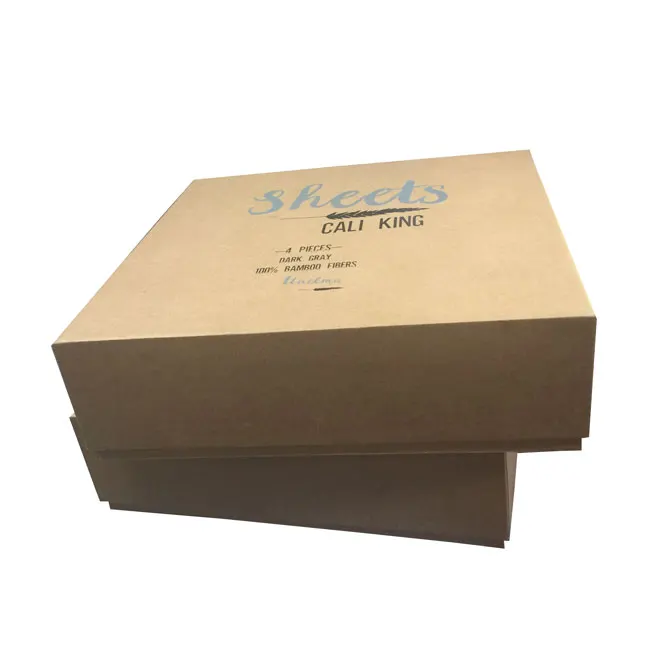 custom cheap empty kraft brown paper gift chocolate box