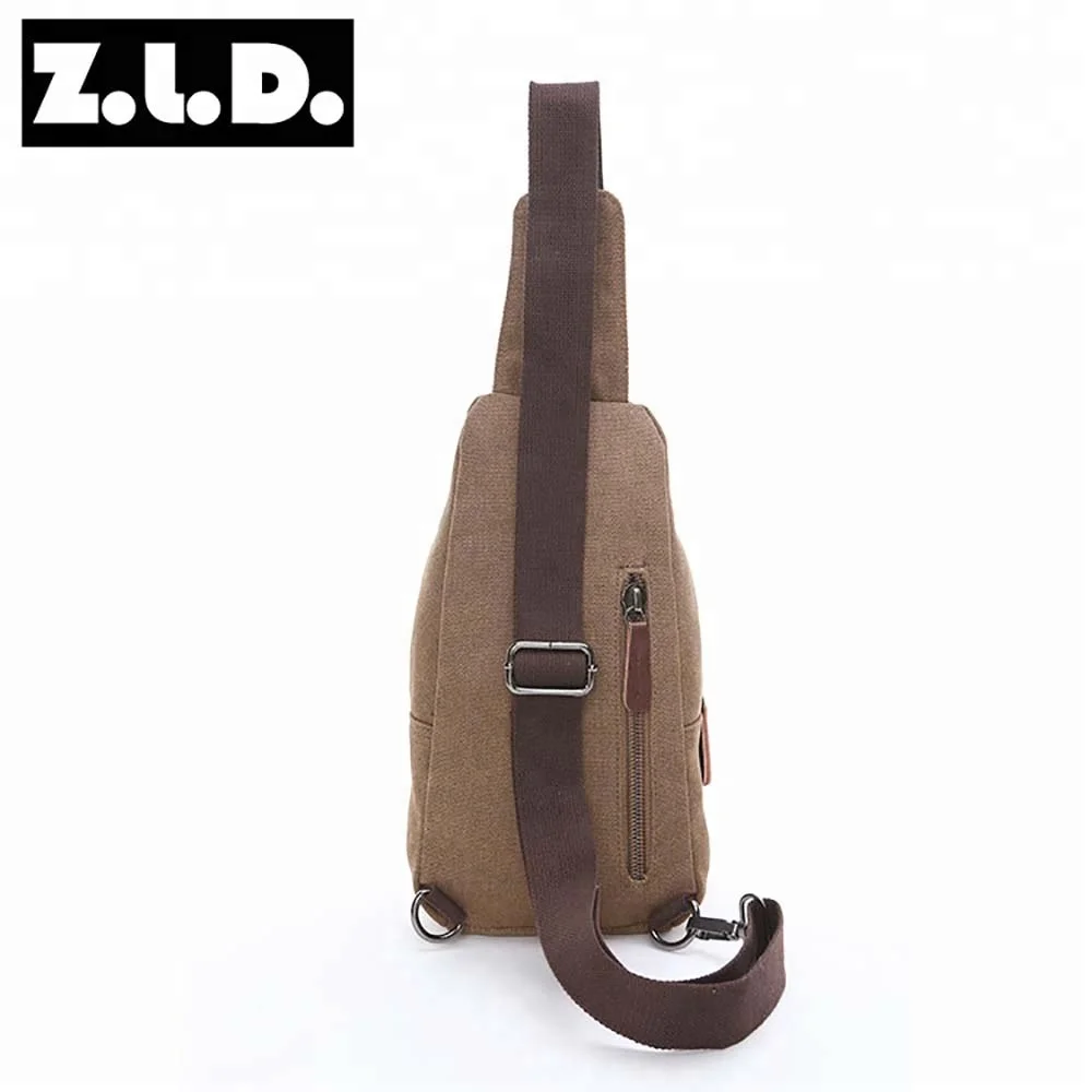 ZUOLUNDUO High Capacity Men Mobile Phone Mens Sling Chest Bag Shoulder Crossbody Bag