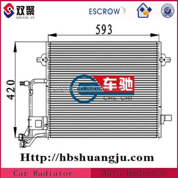 Авто кондиционер части конденсатор
