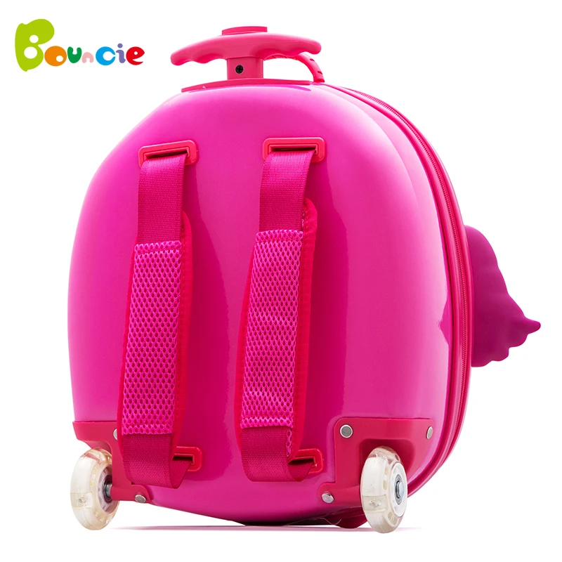 3D boy animal trolley case kids Climb the stairs luggage Travel rolling suitcase