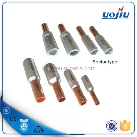 Индивидуальные биметаллические ссылка для Cu Al кабель , соединяющей электрическая кабельный разъем