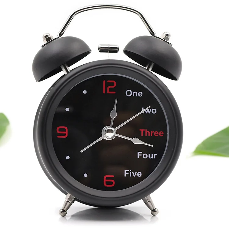 Wholesale Stock  Retro Countryside 3 Inch Mute Night Light Alarm Clock