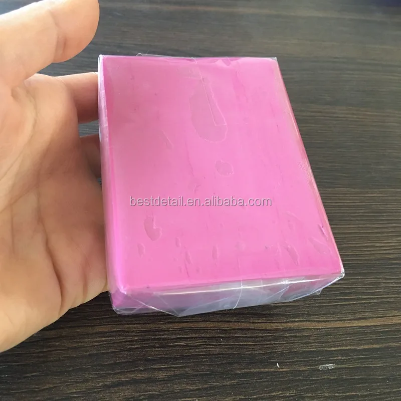 Blue Orange White Red Grey Green Purple Soft Paint Cleaner Fine Grade Auto Detailing Magic Car Clay Bar 100g