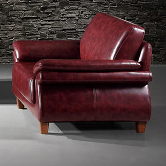 Офисная мебель, деревянный диван из массива дерева и кожи, современный офисный диван для компании