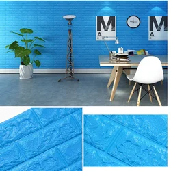 3D solid wall stickers brick foam wall stickers can be self adhesive home interior decoration living room XPE foam material