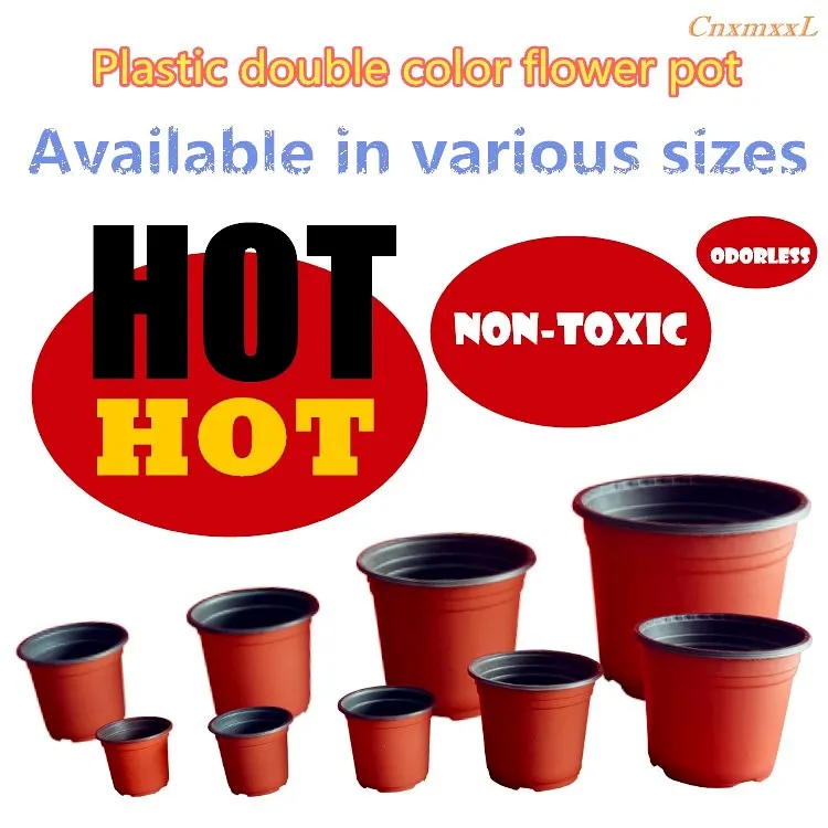 Various Size plant pots plastic flower pot vase garden pot