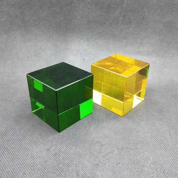 Honor of crystal K9 Blank Crystal Cube Black Glass Block For Customer Design Engraving