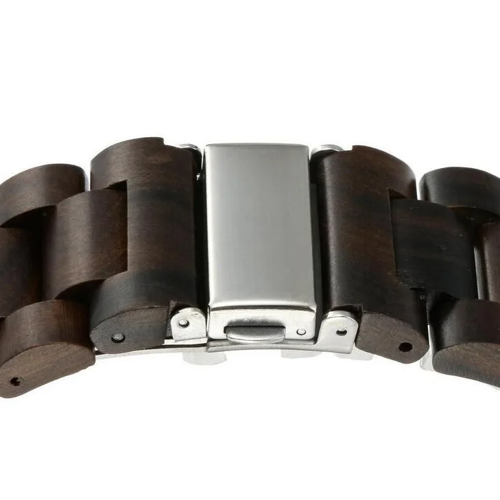 Man Custom Logo Wooden Wristwatch Natural Wood Charm Watches Quartz Mens Wrist Watch Classical Business Style