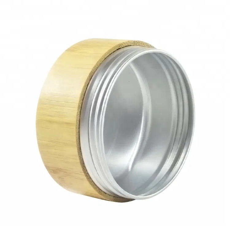 custom logo 10g 30g 50g 60g 120g 250g 500g aluminum inner bamboo jar