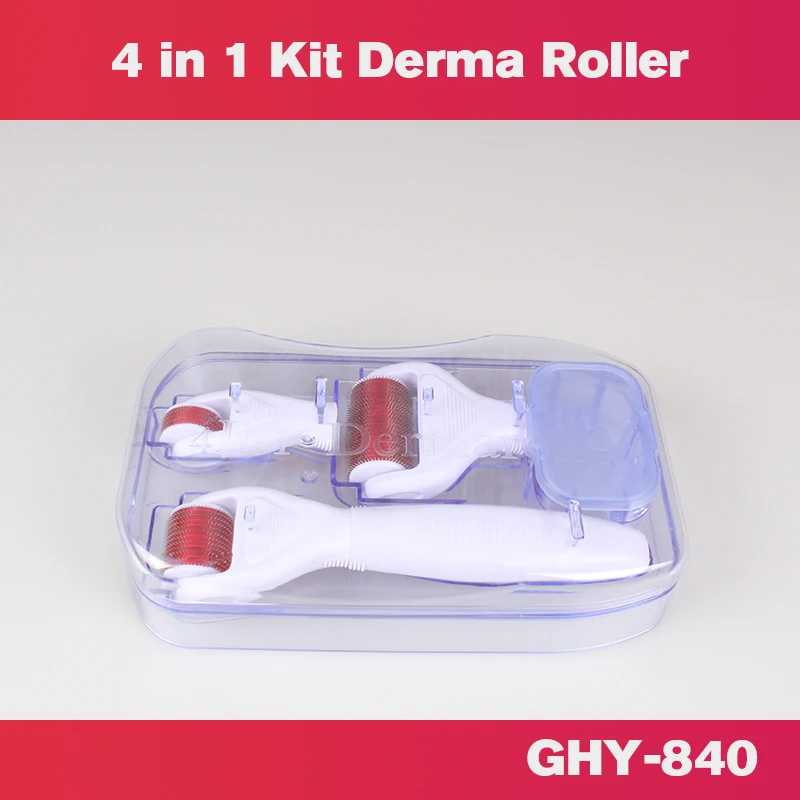 Acne Scarring High Quality titanium derma roller 4 in 1 dermaroller 1.5mm