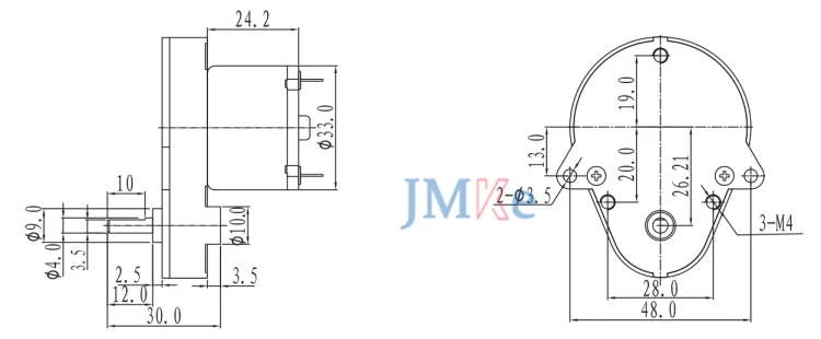 JMKE Vending machine motor HIgh Speed 12v 48mm dc motor Robotic hobbies Gear motor