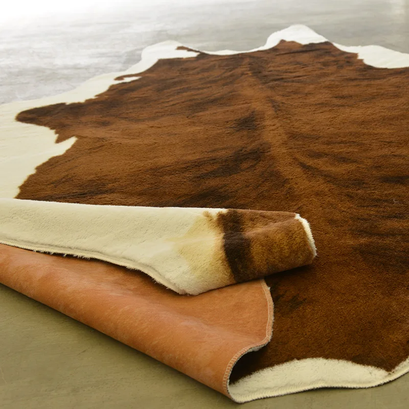 Natural Cow Skin Carpet artificial fur cowhide rug cow hair on hide/ Hide Rug