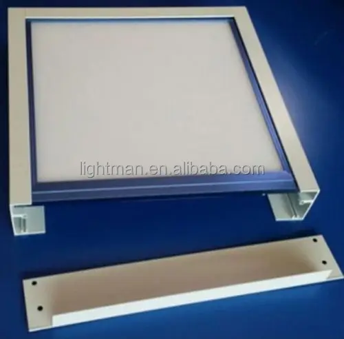 Aluminum Silver White 600x600 60x60 2x2 Led Panel Light Surface Mounted Frame