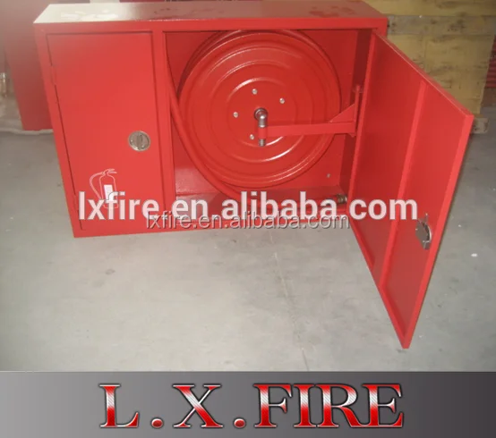 Double Door Firefighting Equipment Cabinet with Fire-Resistant Box Cheap Hose Reel Storage Solution