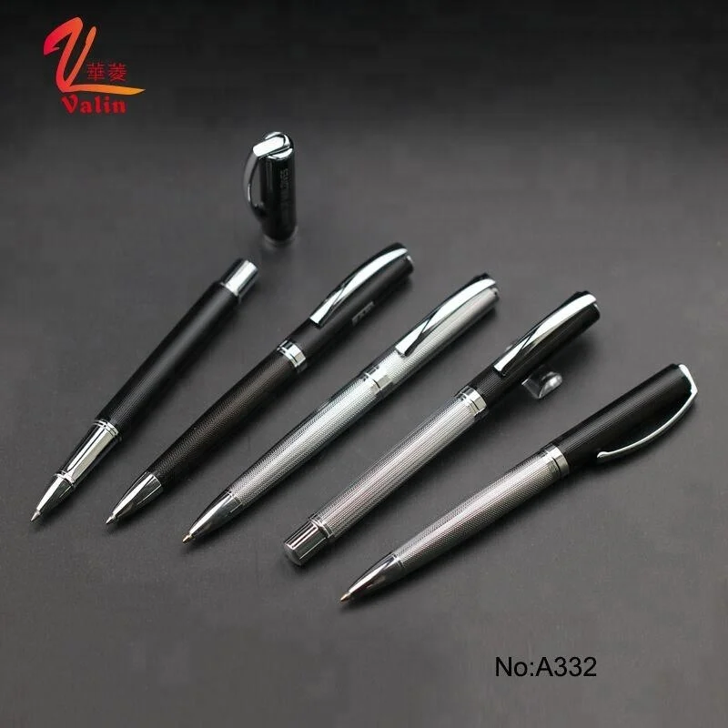 2020 шариковая ручка, пистолет, черная/красная стальная металлическая ручка, бренды с индивидуальным логотипом для рекламных металлических ручек, набор