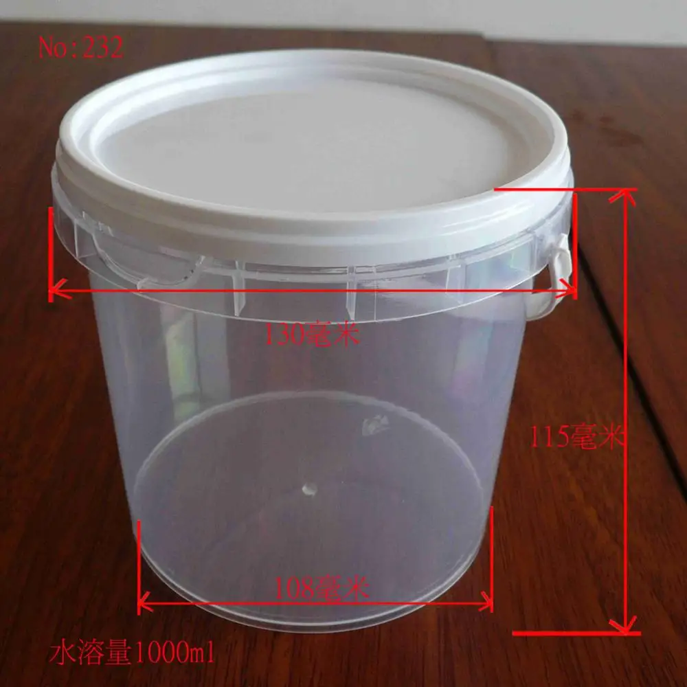 Hot sale small MINI volume pail yogurt packing plastic bucket at 150ML