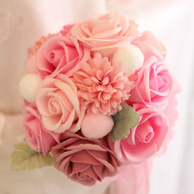 
ZH0445X Beautiful wedding bouquet High Quality Rose For Wedding Birthday Party Decorations 