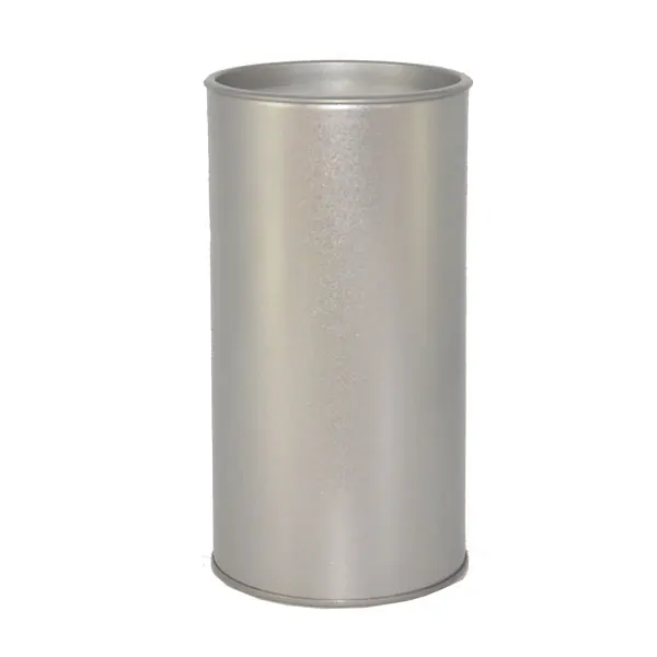 China suppliers word famous clear tin can round cylinder with plain body food grade decoration easy open top can