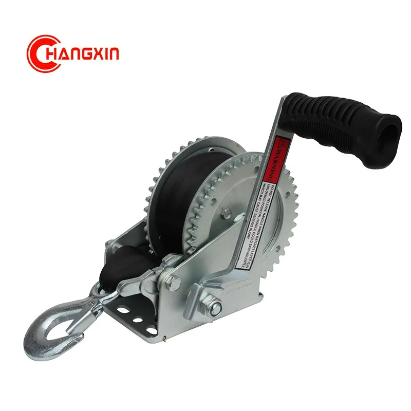 Manual Hand Winch Hand Operated Winches 2000LBS   mini portable winch 907kgs