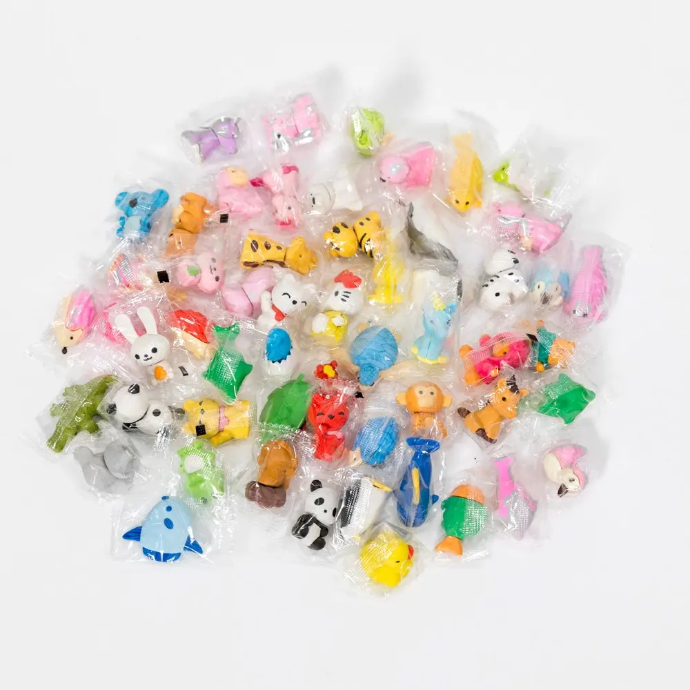 2019 Disassembled animal magic ball pen erasers pencil cartoon 3D earsers for kids 32PCS/PACK
