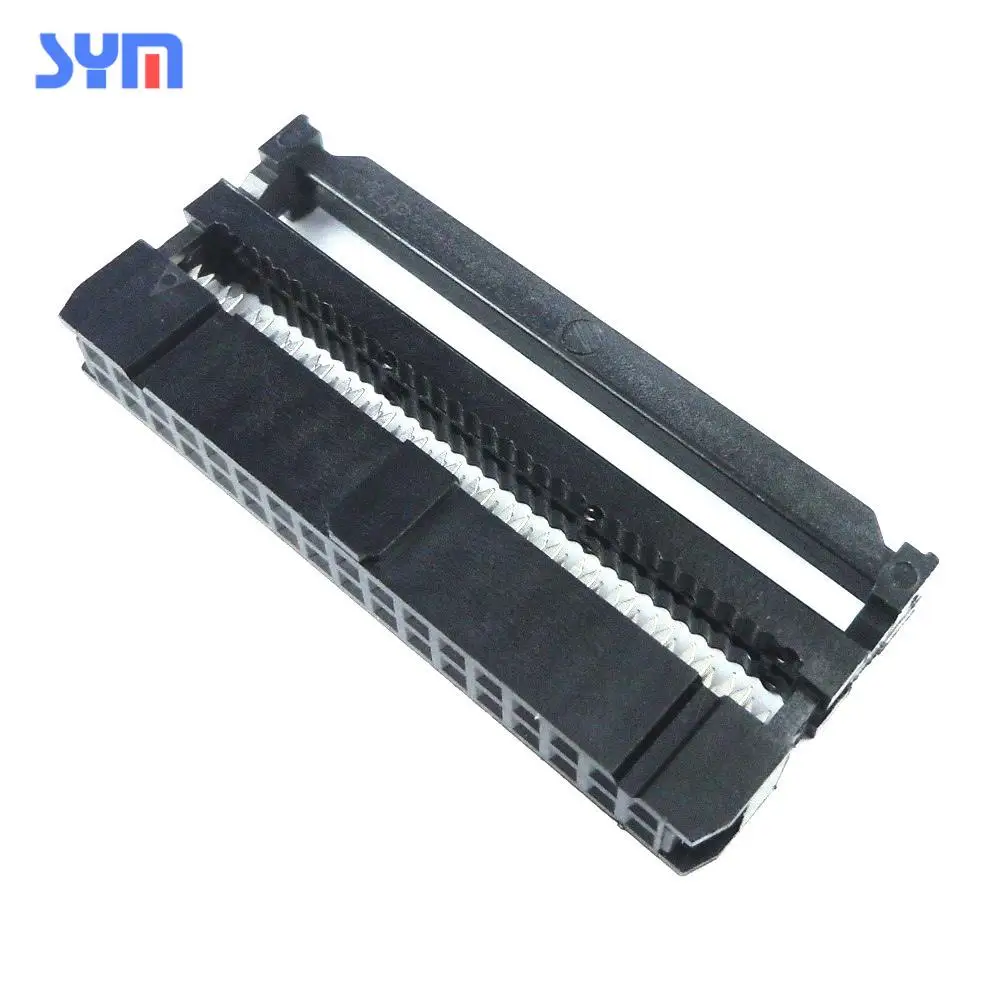 34 40 50 60 64pin 2.54mm wire-to-board Female Socket ribbon cable IDC connector