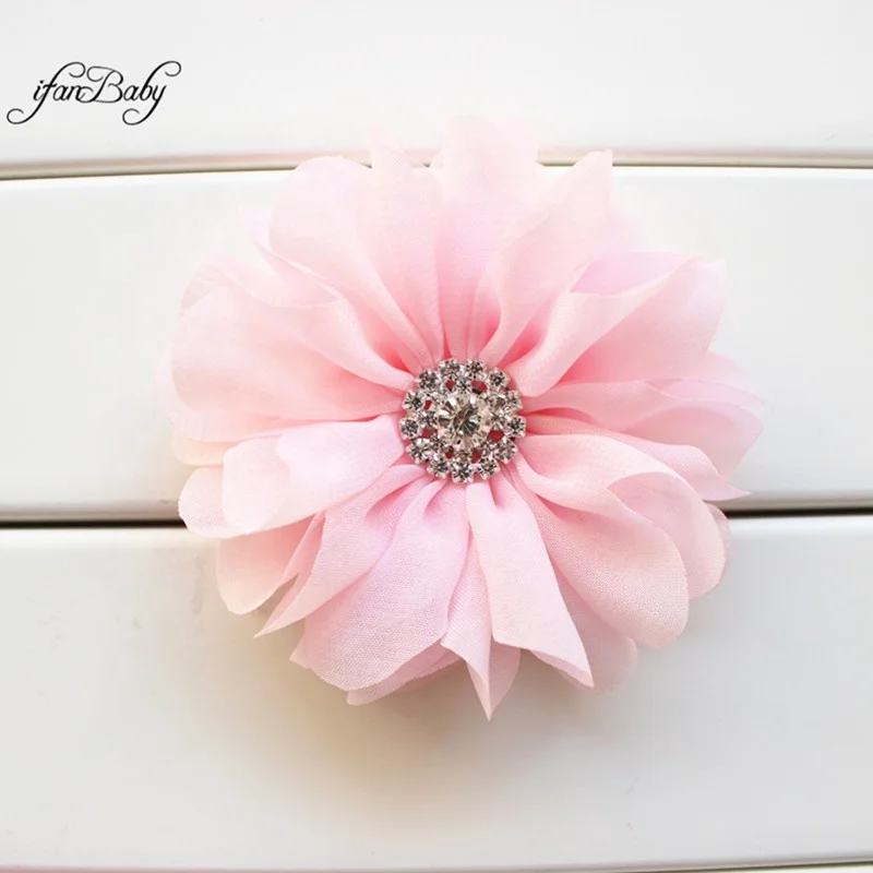 Chiffon Flower Flat Back For Baby Girl Headband Kids Hair Accessories Hair Flower