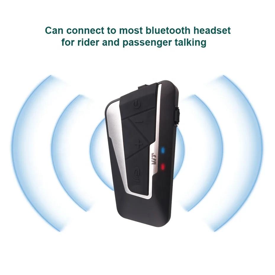 New arrival T9S FM 1200m waterproof BT intercom for helmet motorcycle helmet interphone headset bluetooth intecom