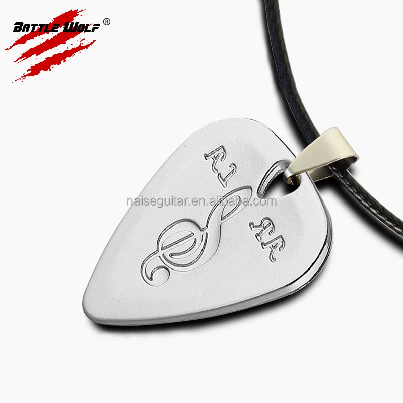 Custom Pendant Guitar Pick Vintage Necklace