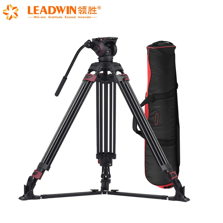 609A профессиональный видео штатив-трипод из алюминиевого сплава с панорамной головкой, подходит для видеокамеры и Dslr