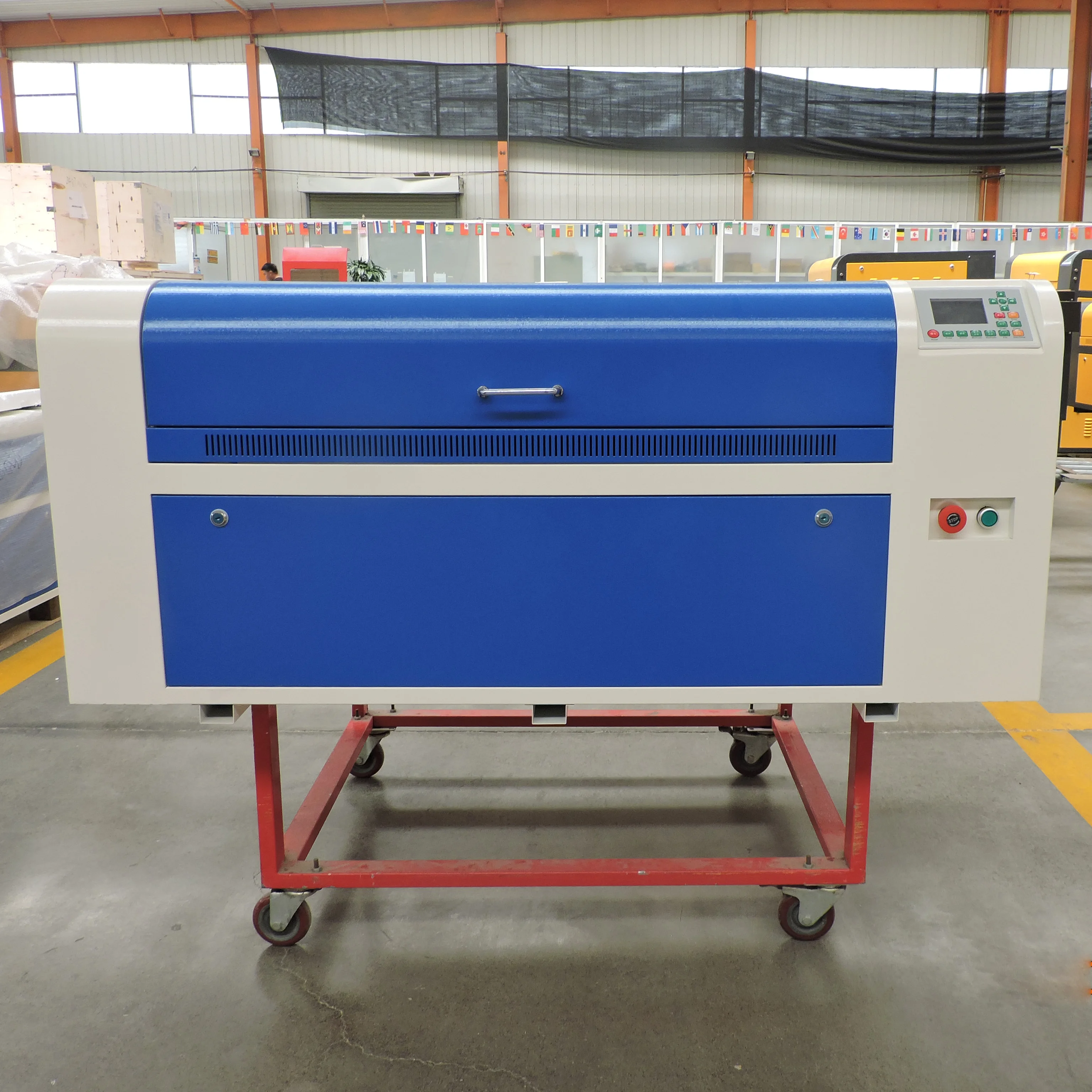 factory price 3d laser glass engraving machine for leather carving and cutting 6090