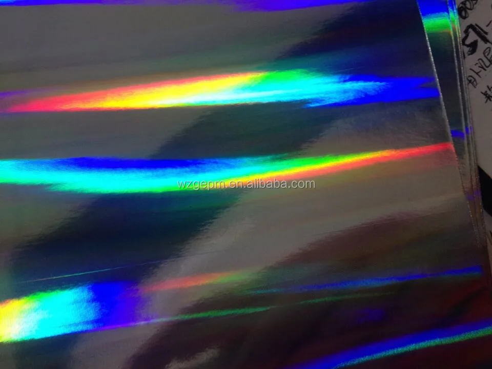 Vacuum PET Transfer Hologram paper & paper board for UV printing
